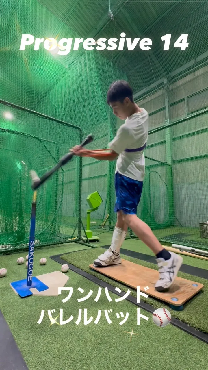 ワンハンドバレルバット